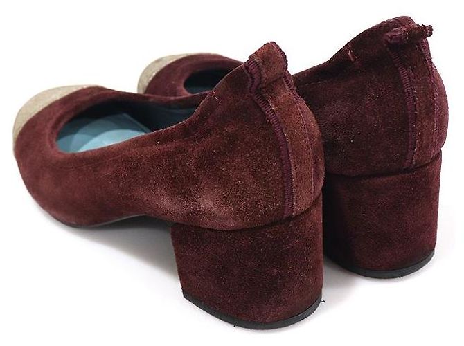 Lanvin Ballerine con punta rinforzata in scamosciato bordeaux Rosso - vista 4