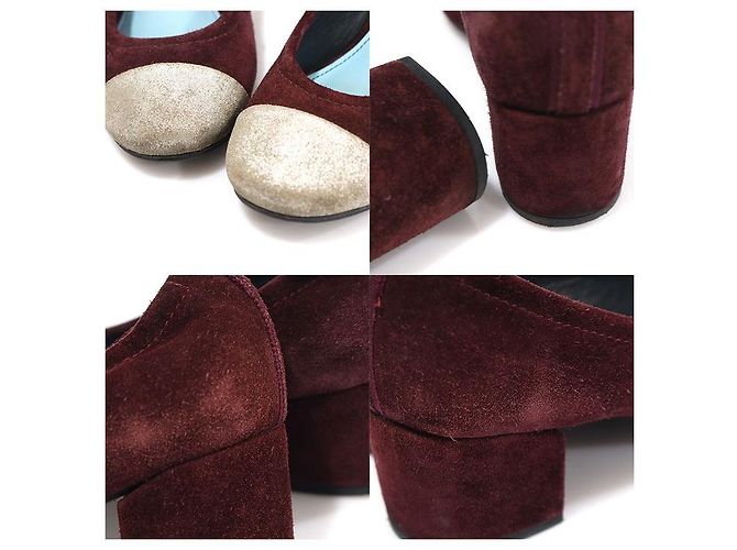 Lanvin Ballerine con punta rinforzata in scamosciato bordeaux Rosso - vista 6