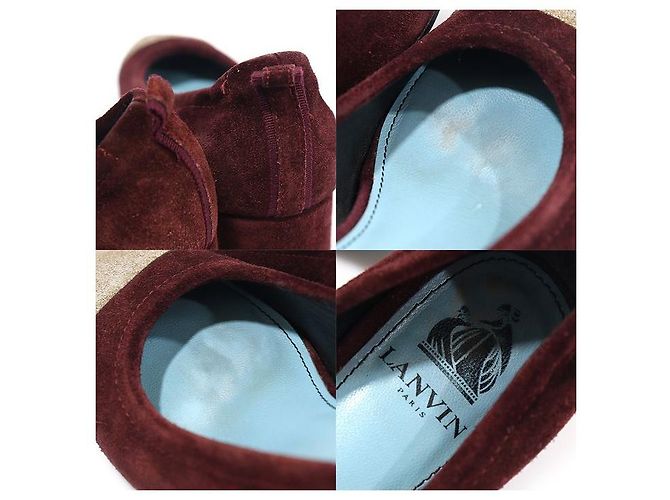 Lanvin Ballerine con punta rinforzata in scamosciato bordeaux Rosso - vista 7