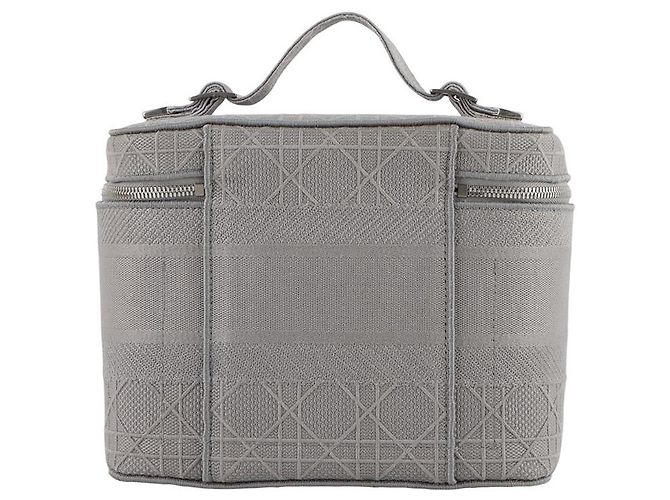 Dior Tote Bag Vanity da Viaggio con Ricamo Cannage Marrone - vista 3