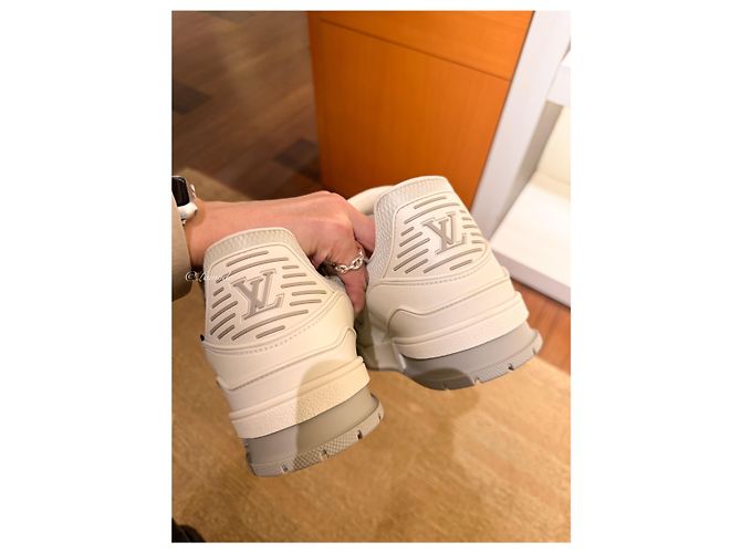 Louis Vuitton LV Trainer Sneaker Grau Orange - Ansicht 4