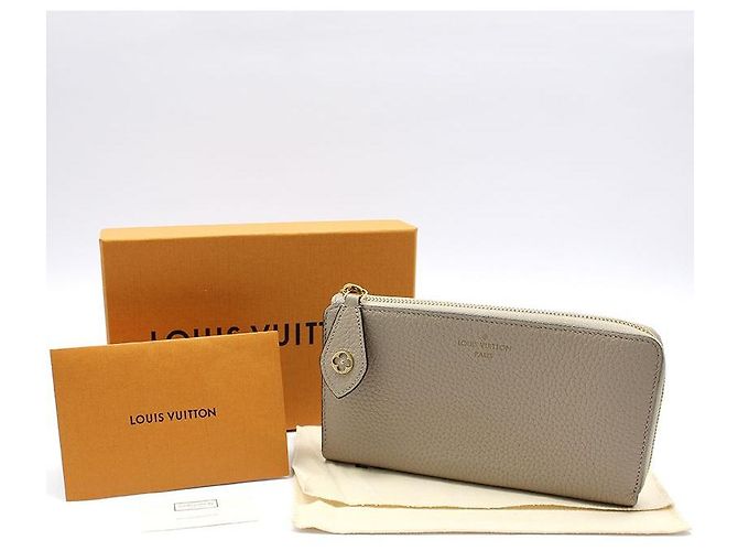 Louis Vuitton Cartera larga Comet Taurillon Zippy Castaño - vista 2