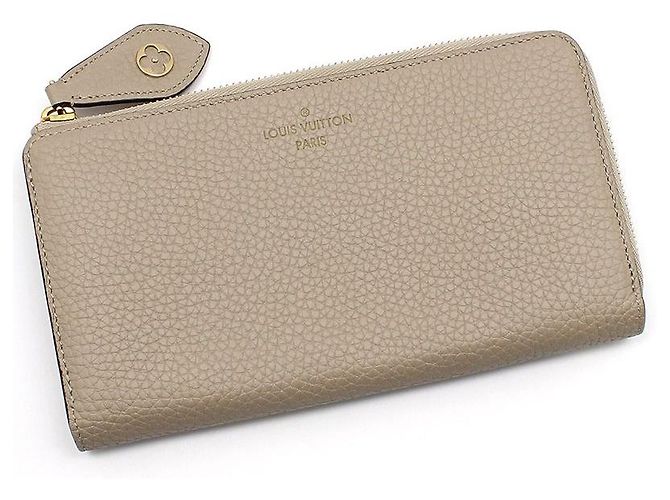 Louis Vuitton Cartera larga Comet Taurillon Zippy Castaño - vista 3