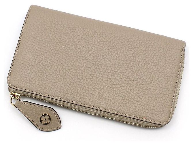 Louis Vuitton Cartera larga Comet Taurillon Zippy Castaño - vista 4