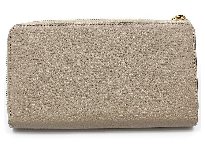 Louis Vuitton Cartera larga Comet Taurillon Zippy Castaño - vista 5
