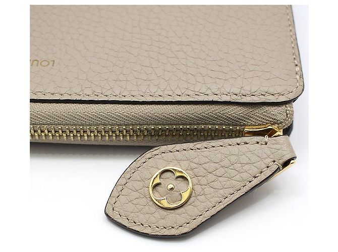 Louis Vuitton Cartera larga Comet Taurillon Zippy Castaño - vista 7