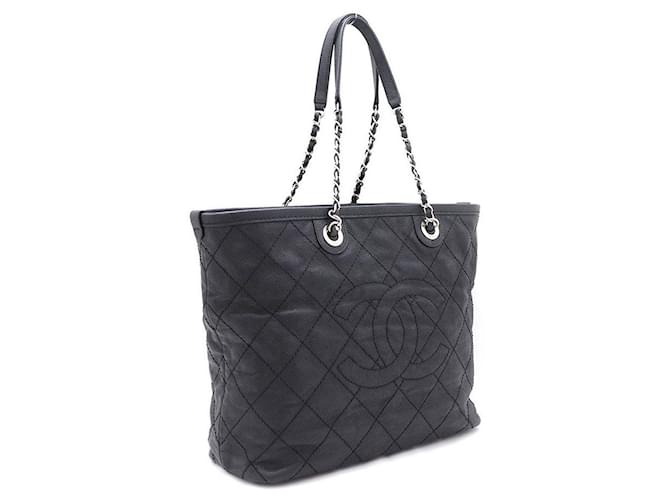 Chanel Borsa Shopper Caviar e Borsa a Spalla Nero - vista 2