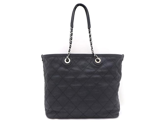 Chanel Borsa Shopper Caviar e Borsa a Spalla Nero - vista 3