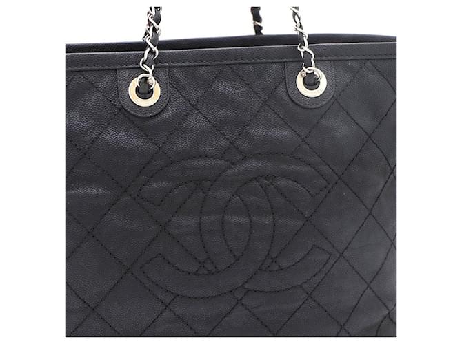 Chanel Borsa Shopper Caviar e Borsa a Spalla Nero - vista 4