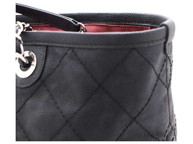 Chanel Borsa Shopper Caviar e Borsa a Spalla Nero - vista 9