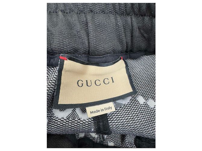 Gucci Pantaloni da training Jacquard GG Supreme Argento - vista 3