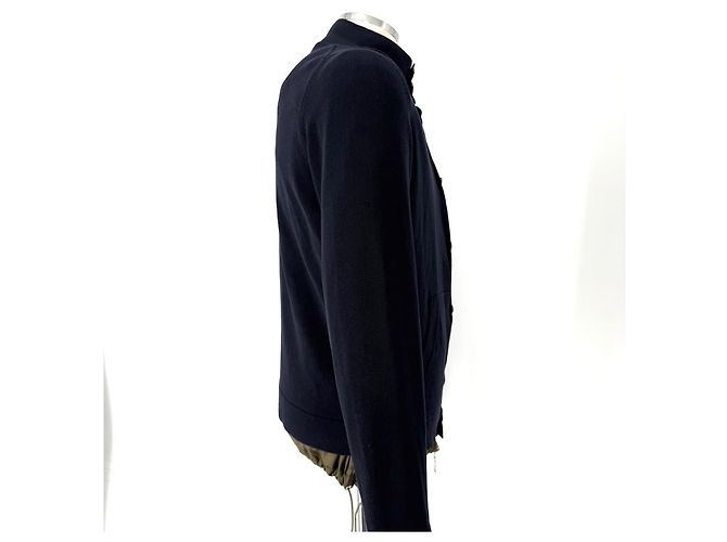 Moncler Herren Reversibler Windbreaker Strickjacke Blau - Ansicht 10
