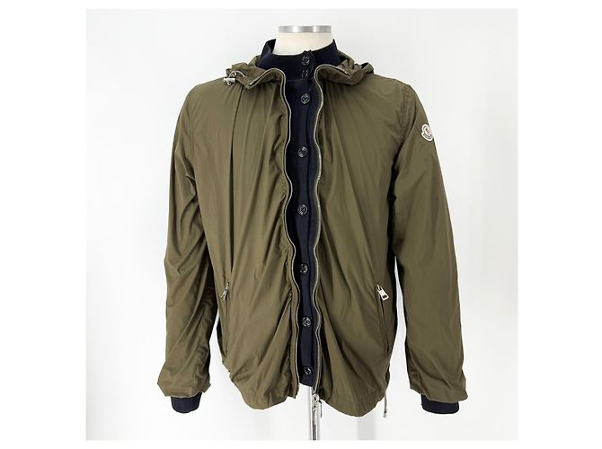 Moncler Herren Reversibler Windbreaker Strickjacke Blau - Ansicht 3
