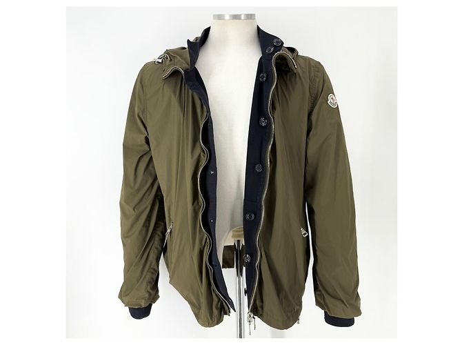 Moncler Herren Reversibler Windbreaker Strickjacke Blau - Ansicht 4