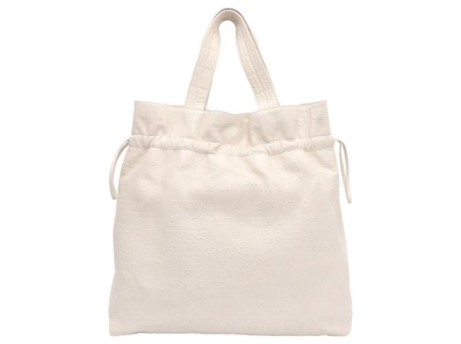 Chanel Borsa Tote Cream Coco Gabin Bianco - vista 11