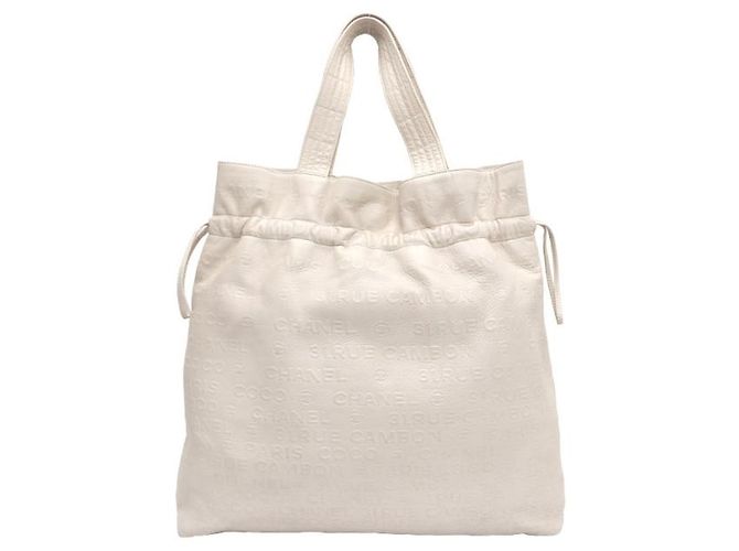 Chanel Borsa Tote Cream Coco Gabin Bianco - vista 12