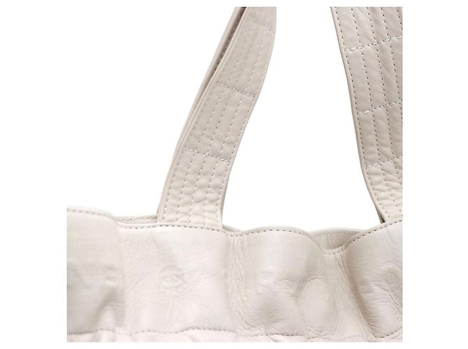 Chanel Borsa Tote Cream Coco Gabin Bianco - vista 6