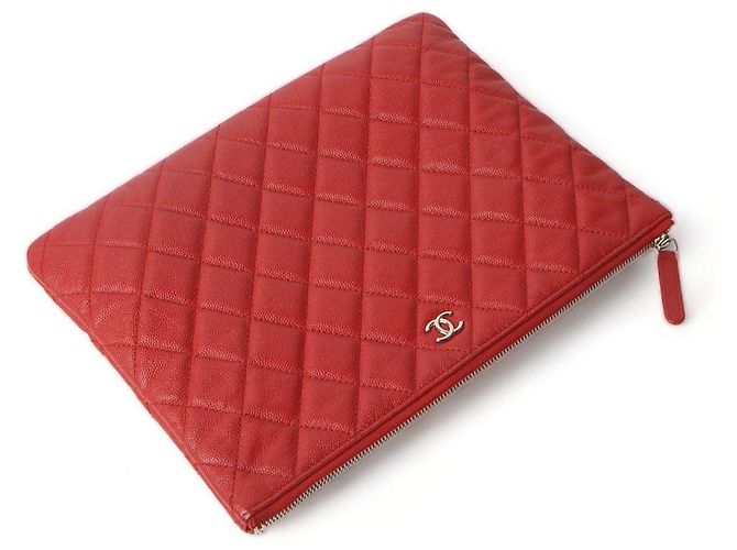 Chanel Clutch Caviar New Rosso - vista 3
