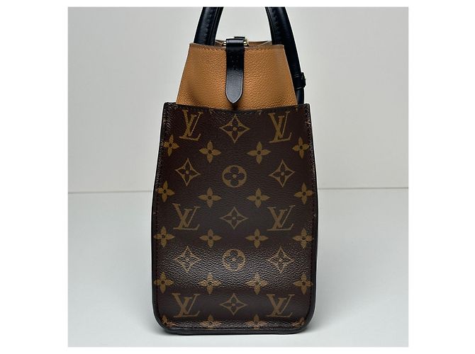 Louis Vuitton Borsa Tote On My Side MM Nero - vista 4