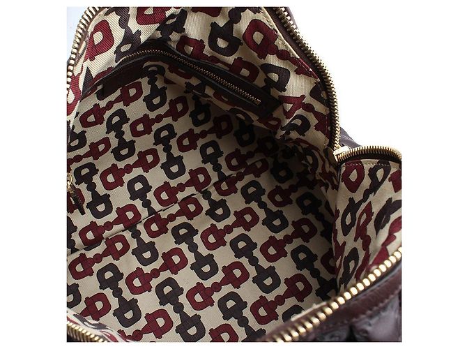 Gucci Deep Brown Hysteria Sima Leder Tote Bag Braun - Ansicht 5