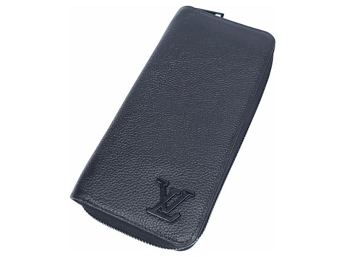 Louis Vuitton Carteira longa com zíper Aerogram Preto - vista 3