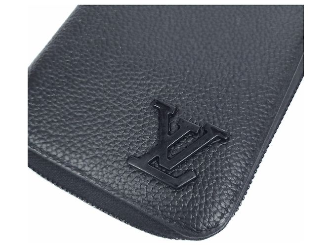 Louis Vuitton Carteira longa com zíper Aerogram Preto - vista 4