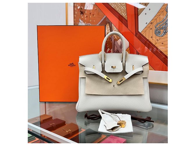 Hermès Birkin Togo Crepe Oro Hardware stamp D'oro - vista 11
