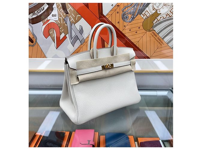 Hermès Birkin Togo Crepe Oro Hardware stamp D'oro - vista 3