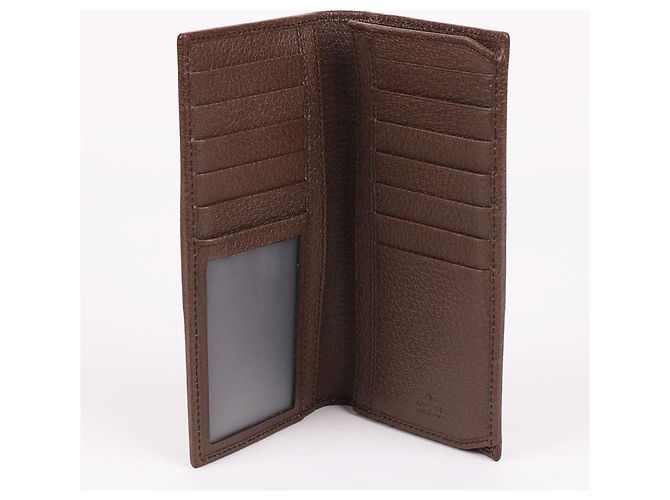 Gucci Ophidia GG Gold Plated Three Stripe Long Wallet Brown - view 9