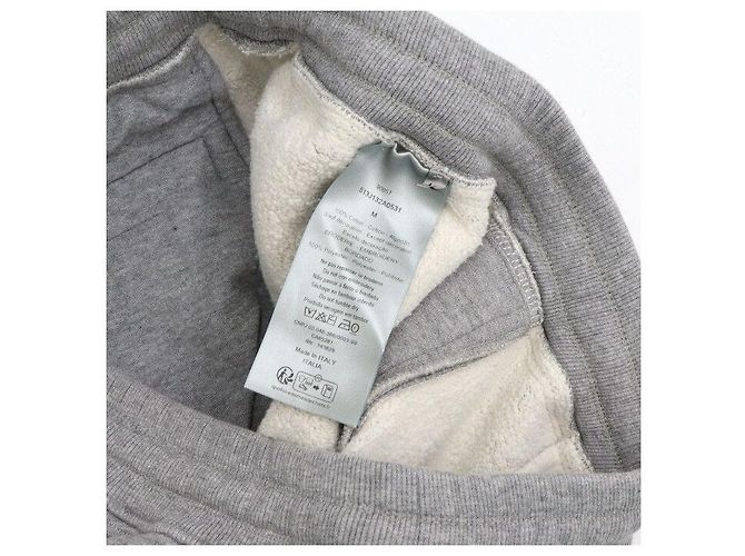 Dior Pantalones de chándal de felpa de algodón gris Castaño - vista 7