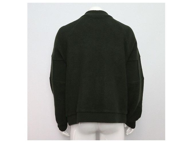 Louis Vuitton Quilted Textured Wool Men's Jacket Green - view 4