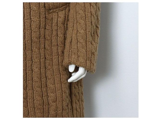 Thom Browne Camel Cable Overcoat Men's Jacket - view 3