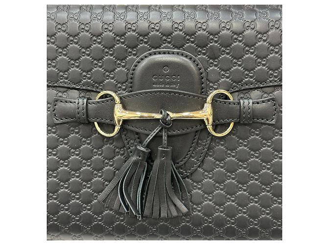 Gucci Borsa a tracolla Micro GG Shima Black Nero - vista 3
