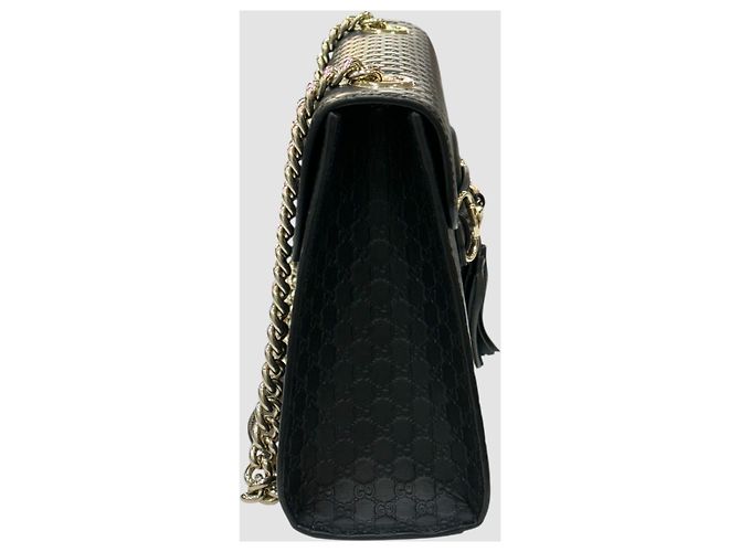 Gucci Borsa a tracolla Micro GG Shima Black Nero - vista 4