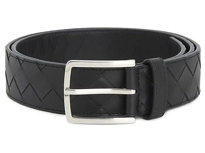 Bottega Veneta Cintura Intrecciato Nero - vista 2