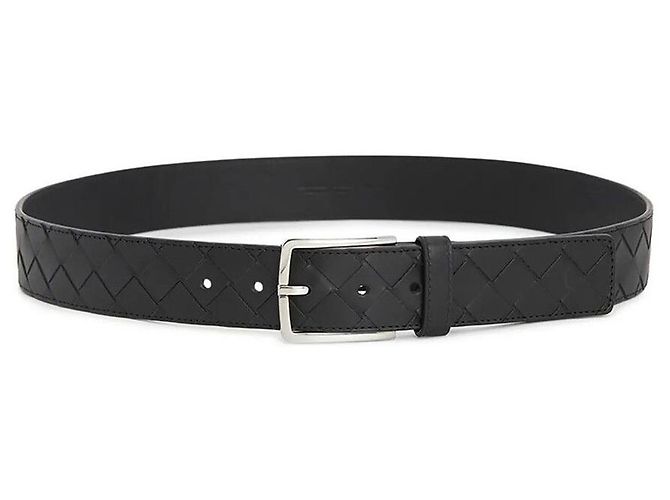Bottega Veneta Cintura Intrecciato Nero - vista 6