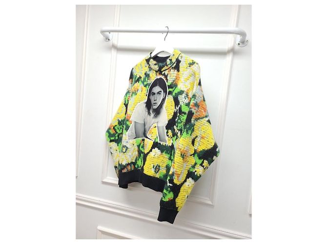 Louis Vuitton David Sims Tricô Jacquard de Flores Multicor - vista 3