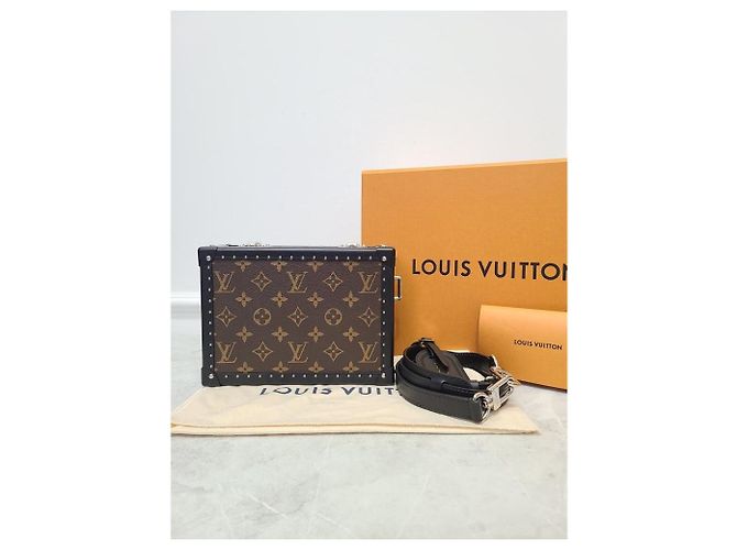 Louis Vuitton Clutch e borsa messenger Monogram Macassar Marrone - vista 10