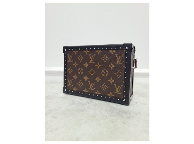Louis Vuitton Clutch e borsa messenger Monogram Macassar Marrone - vista 3