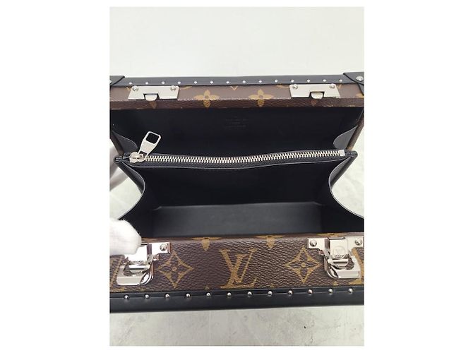 Louis Vuitton Clutch e borsa messenger Monogram Macassar Marrone - vista 6