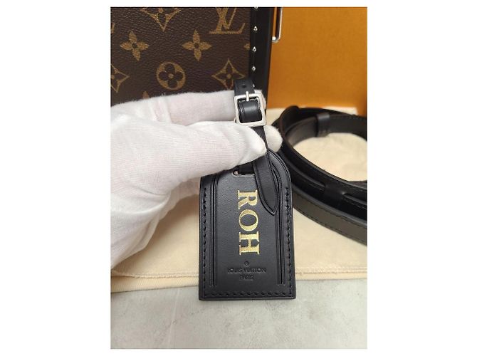 Louis Vuitton Clutch e borsa messenger Monogram Macassar Marrone - vista 7