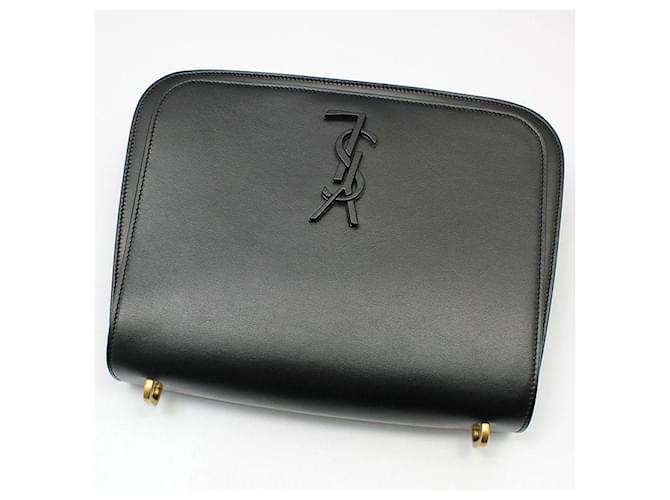 Saint Laurent Borsa a tracolla Spontini Medium con monogramma nero - vista 3