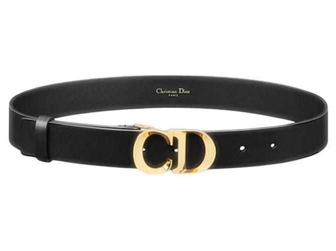 Dior Cest Gürtel aus Kalbsleder Schwarz - Ansicht 6