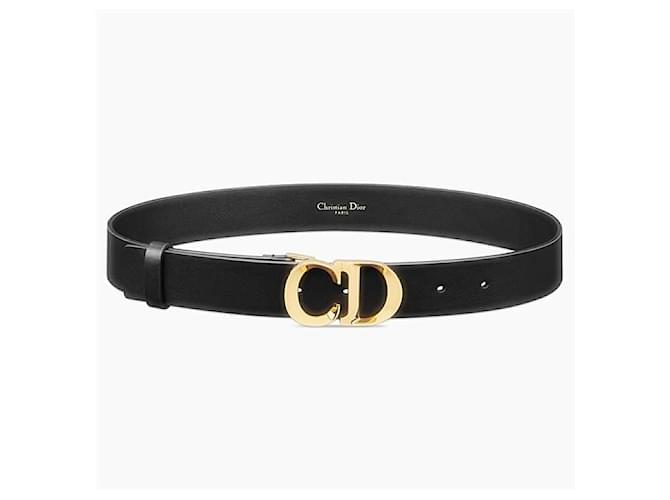 Dior Cest Gürtel aus Kalbsleder Schwarz - Ansicht 7