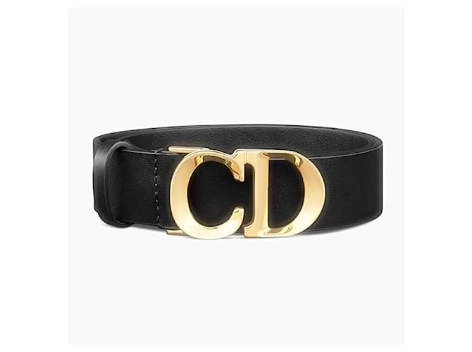 Dior Cest Gürtel aus Kalbsleder Schwarz - Ansicht 8