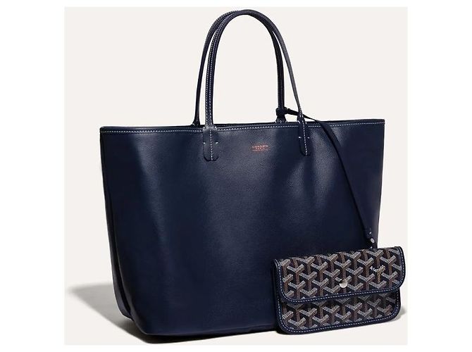 Goyard Sac Anjou PM Navy - vue 3