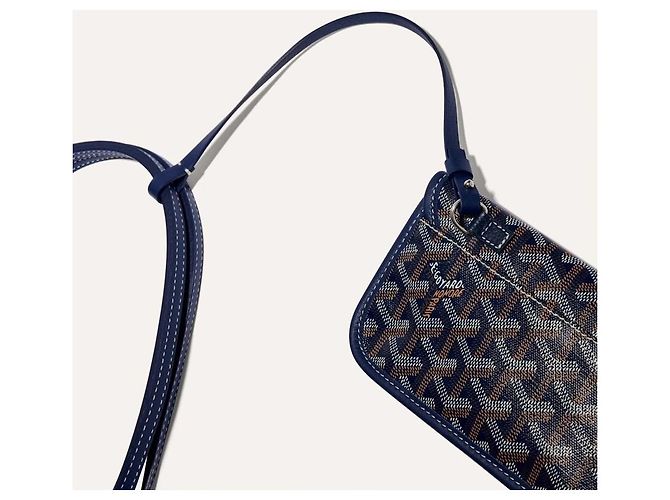 Goyard Sac Anjou PM Navy - vue 6