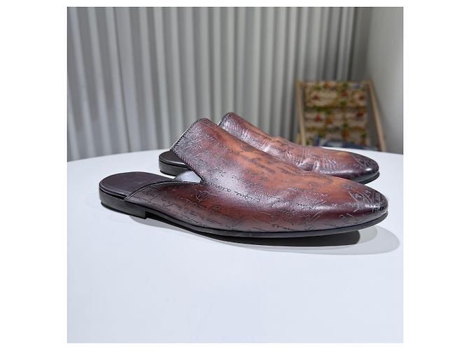 Berluti Cyrus Scripted Venetian Leather Mule Multiple colors - view 2