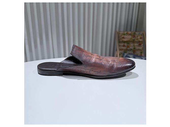 Berluti Cyrus Scripted Venetian Leather Mule Multiple colors - view 3