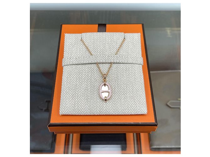 Hermès Collier Mini Maillon Or Rose/Or Rose - vue 2